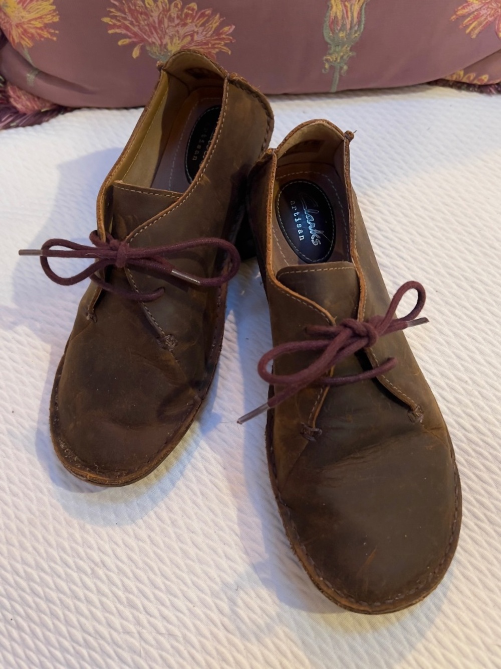 Clarks Artisan Janey Mae Oxford, Beeswax Brown Leather, size 6.5M